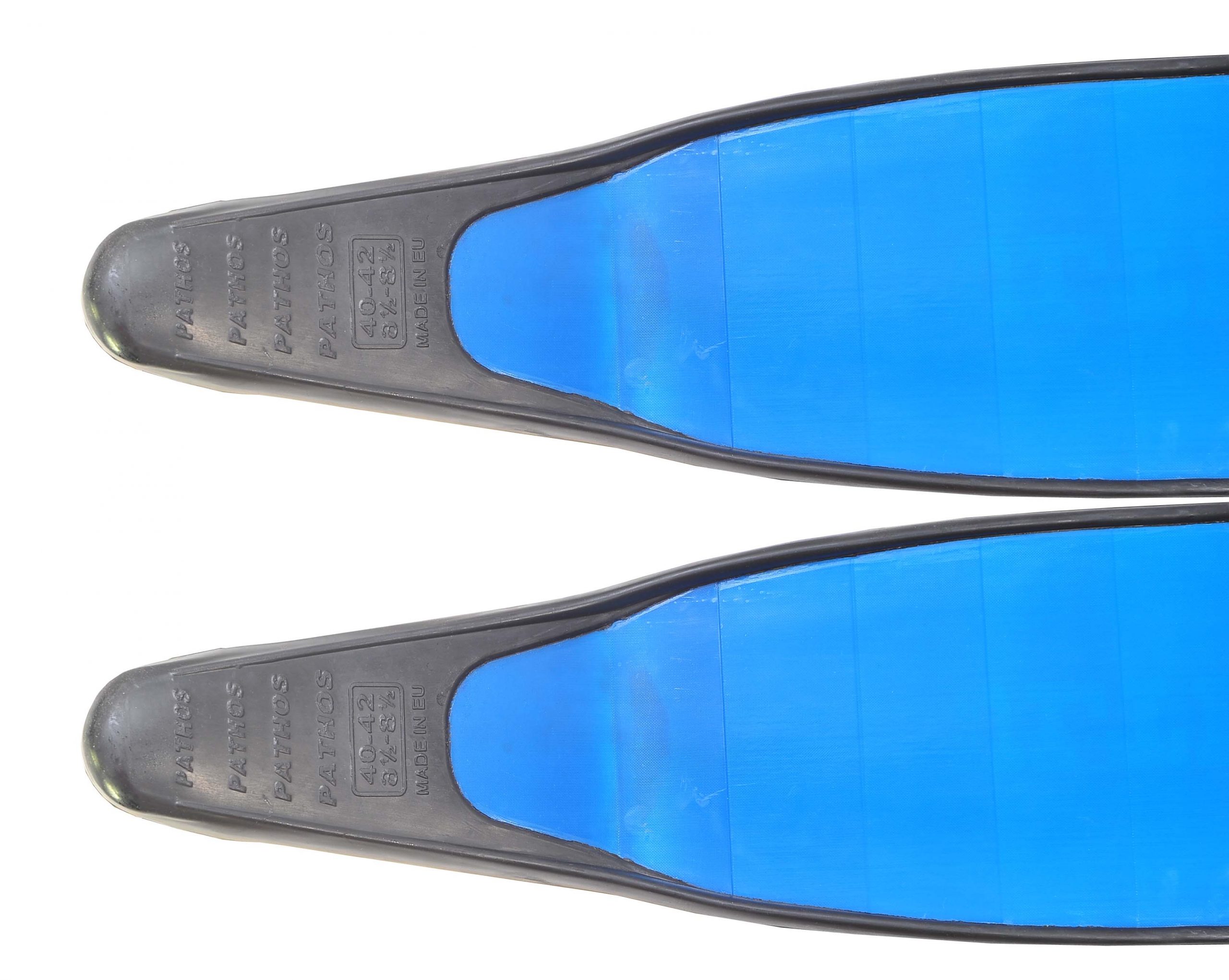Freediving and spearfishing fins UltraFins Blue with Pathos foot